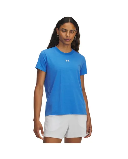T-shirt Femme UA RIVAL CORE SS Bleu