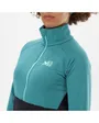 Haut zip manches longues Femme INTENSE FLEECE PO Bleu