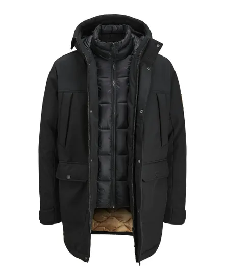 Veste dextérieur Homme JJFINN SOFTSHELL PARKA Noir