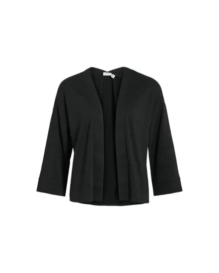 Cardigan manches 3/4 Femme VILUXI 3/4 KNIT CARDIGAN/LS Noir