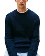 Pull Homme Slim Badge Torsadé