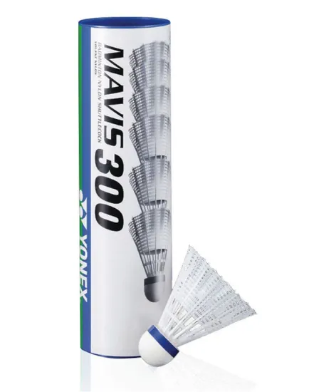 Tube de 6 volants Unisexe VOL MAVIS 300 YONEX Blanc