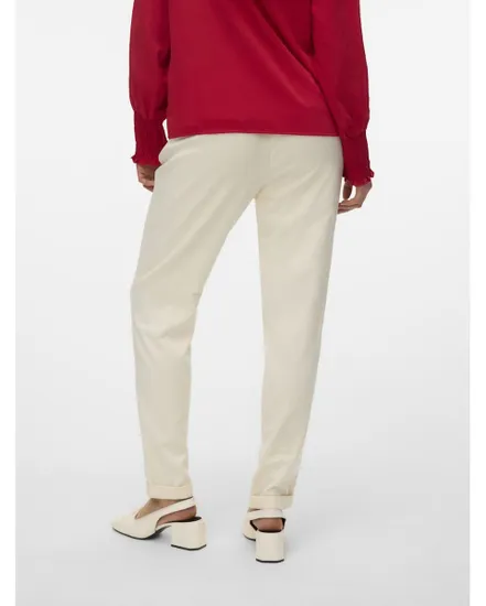 Pantalon Femme VMMAYA MW LOOSE SOLID PANT NOOS Beige