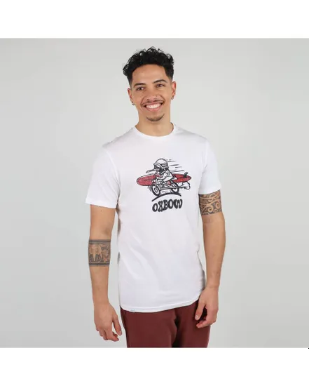 TEE SHIRT MANCHES COURTES GRAPHIQUE Homme Blanc