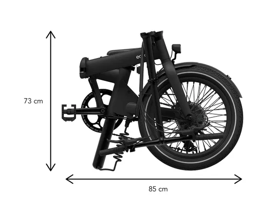 Vélo électrique urbain pliant Unisexe AFTERNOON V3 Noir Onyx