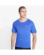 T-shirt de running homme M NK DF MILER TOP SS Bleu