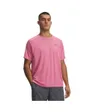 T-shirt Homme UA TECH TEXTURED SS Rose