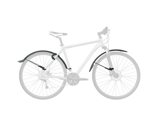 Kit de garde-boues avant/arrière 26/27,5 VELOFLEXX 65 Noir