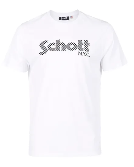 T SHIRT HOMME SERIGRAPHIE LOGO JERSEY Blanc
