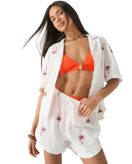 Short Femme Pckiana Broderie Tropicale