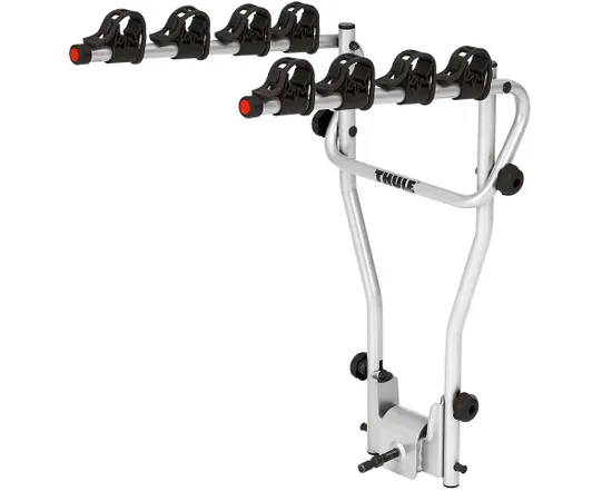 Porte-vélo sur attelage HANGON 4 VÉLOS BASCULABLE Argent