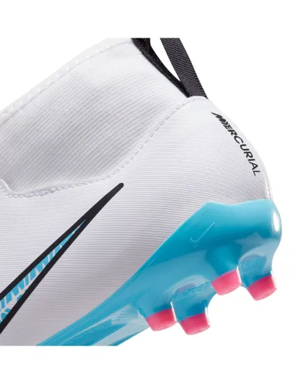 Crampons de football Enfant JR ZOOM SUPERFLY 9 ACAD FG/MG Blanc