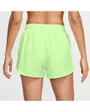 Short de running Femme W NK TEMPO DF MR 3 Jaune-Vert