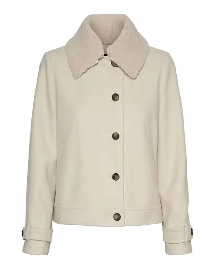 Blouson Femme VMMARTINAFRANCE SHORT JACKET Blanc