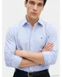 Chemise Homme PERFORMANCE STRIPE PIQUE OXFORD Bleu