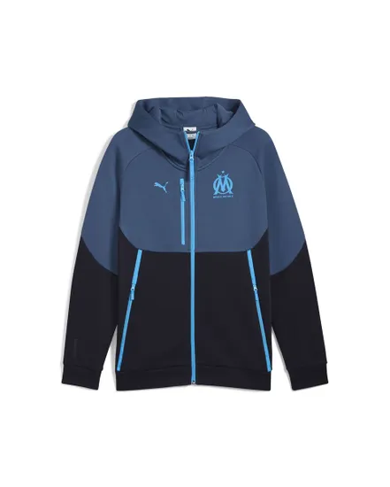 Sweat zip à capuche Homme OM PUMATECH FZ HOODI Bleu