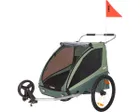 Remorque pour enfant 2 places COASTER XT Vert