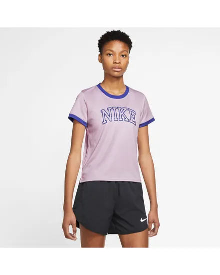 T-shirt manches courtes Femme W NK DF SWOOSH RUN SS TOP Violet