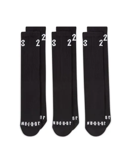 Lot de 3 paires de chaussettes Unisexe U J ESSENTIAL CREW 3PR -  144 Noir