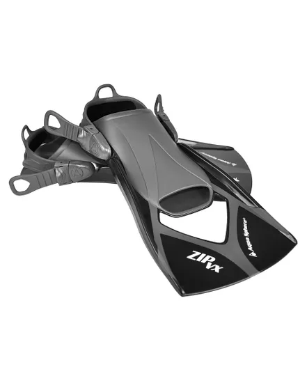 PALMES D'ENTRAINEMENT NATATION Unisexe ZIP VX Noir