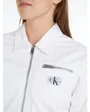 Veste zip Femme ZIPPED DENIM JACKET Blanc