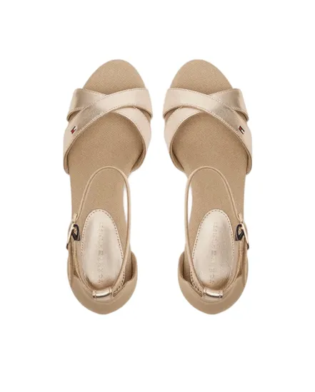 Sandales Femme FLAG METALLIC MID WEDGE ESPAD Or