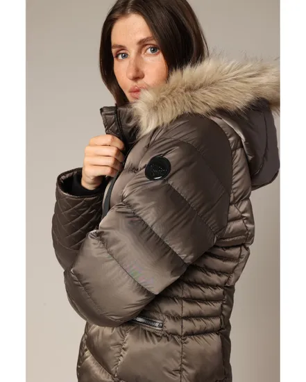 Doudoune à capuche Femme GINNIE JK W Marron