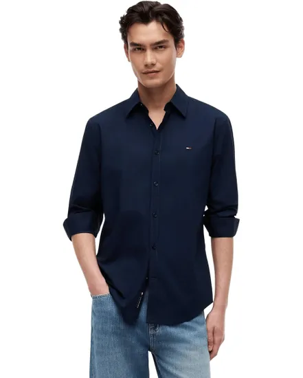 Chemise Homme Popeline Regular Bleu Marine
