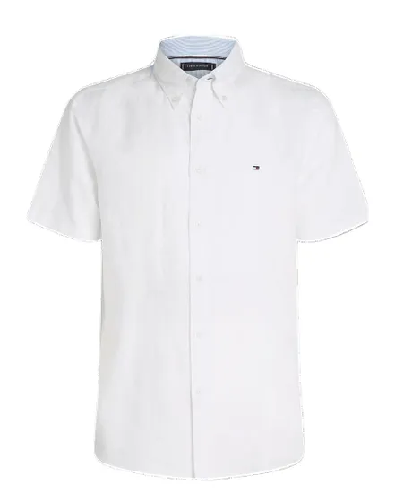 Chemise Homme Lin Blend Solid Ss