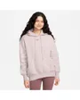 Sweat à capuche Femme W NSW PHNX FLC OS LOGO HDY Violet