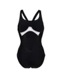 Maillot de natation Femme WOMEN S ARENA KIKKO PRO SWIMSUIT V BACK GRAPHIC Noir