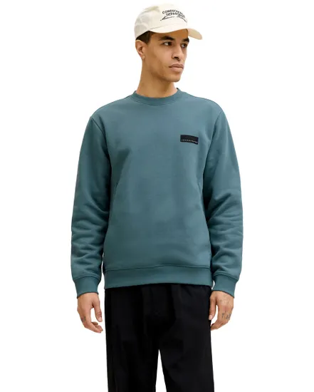 Sweat-shirt Homme JCOFUSION Badge Crew Neck