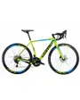 Vélo de route électrique Homme E-RAW Lime/Bleu