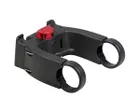Fixation de panier au guidon E 22-26 mm Noir/Rouge
