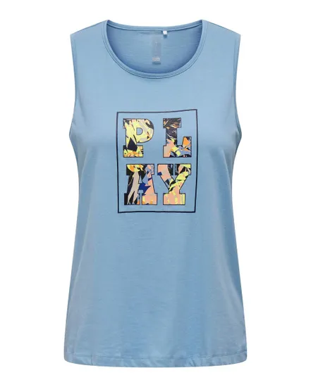 Débardeur Femme ONPPI LIFE JRS TANK TOP BOX Bleu