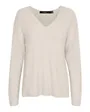 VMCREWLEFILE LS V-NECK BLOUSE NOOS