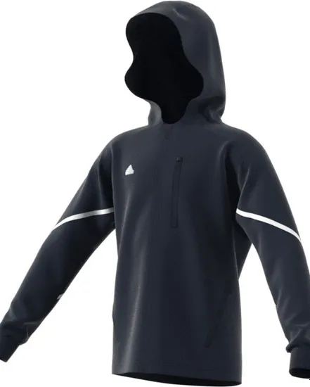 Sweat a capuche manches longues Enfant B D4GMDY FZ HD Bleu