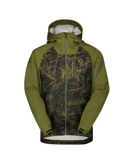 Veste imperméable Homme TRAIL STORM WATERPROOF Vert Sapin/Noir