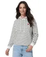 Sweat À Capuche Femme PCCHILLI LS Hoodie Stripes