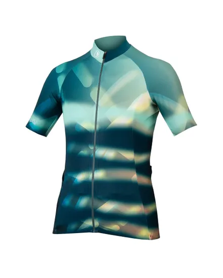 Maillot manches courtes Femme VIRTUAL TEXTURE Bleu