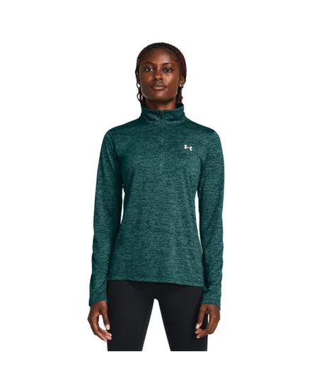 Sweat 1/2 zip ML Femme TECH 1/2 ZIP- TWIST Vert