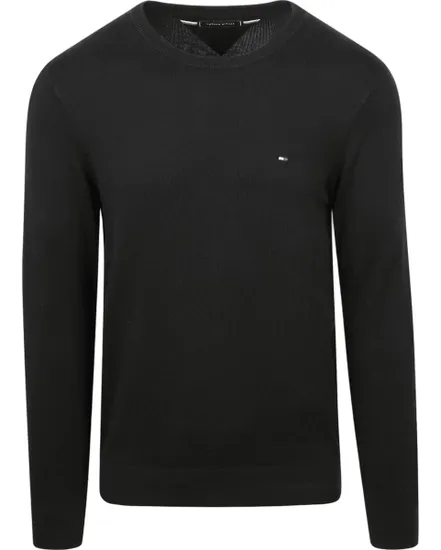 Pull col rond Homme ESSENTIAL COTTON CRE Noir