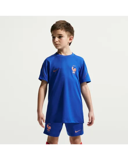 Maillot de football Enfant plus agé FFF Y NK DF STRK SS TOP K Bleu