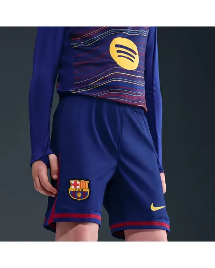 Short de football Enfant plus agé FCB Y NK DF SHORT STAD HM Bleu