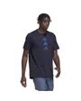 Tee shirt manche courte Homme D2M LOGO TEE Bleu