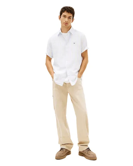 Chemise Homme Seersucker Pattern Shirt