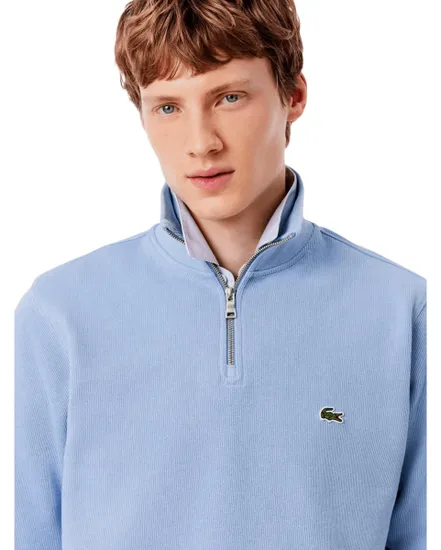 Sweat à Col Montant Homme Lacoste Bleu Clair