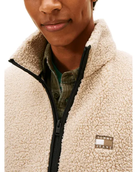Sweat zippé Homme RLX BADGE ZIP-THRU TEDDY EXT Beige