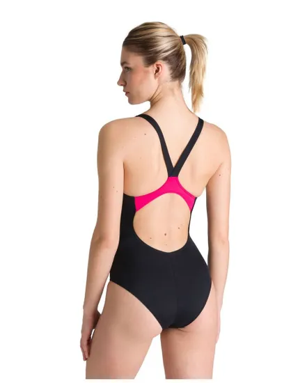 Maillot de bain femme W FLASHING LIGHTS V BACK ONE PIECE Noir