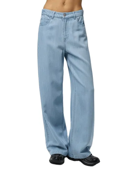 Jean Femme PCSMIDI MW Large Denim